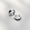 Małe okrągłe kolczyki w kolorze czarnym. MOCNY DESIGN