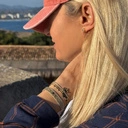 Bransoletka z paciorków Miyuki z ozdobną zawieszką. TULIPE NOIR