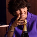 Wąska otwarta pozłacana bransoletka z kryształkami. DROGA DO SZCZĘŚCIA