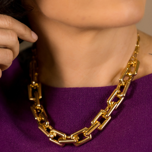 TE AMO. Collar de cadena