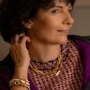 Krótki pozłacany naszyjnik z wężowego łańcuszka. MÓJ CZAS