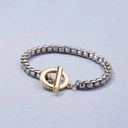 Bransoletka z łańcucha kostki z zapięciem typu toggle. TWOJA SPRAWA