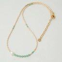 Naszyjnik z paciorków Miyuki z perłą i koralikami. PLAŻA MALAGUETA