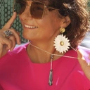 Ekstrawagancki naszyjnik ze szlifowanym kamieniem. DUŃSKI KLIMAT