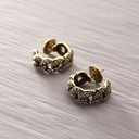 CIELO SOBRE CASABLANCA. Pendientes delicados con cristales.