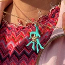 Naszyjnik z zawieszką a la turkusowy koralowiec. TAJEMNICA LAGUNY