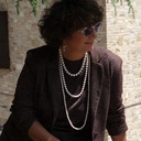 Naszyjnik z różowych szklanych pereł Majorka. TRYLOGIA BLASKU