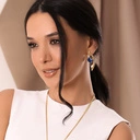 Złocone kolczyki a la nutki z niebieskim sodalitem. SYMFONIA SODALITU