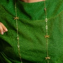 Długi naszyjnik z ważkami, kamieniami i kryształkami. LEKKO MI