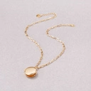 Złoty naszyjnik z łańcuszka z zawieszką szkatułką. MEDALION DLA MNIE