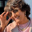 Podwójny naszyjnik z pozłacanych ogniw i pereł. ZAWSZE RAZEM