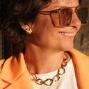 Pozłacane kolczyki w kształcie kwiatu z kryształem. POWIEW WIOSNY