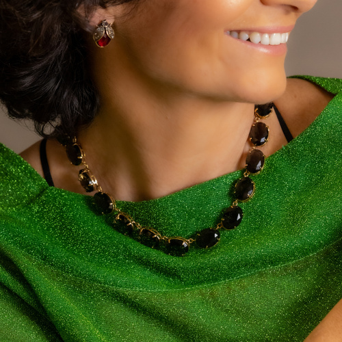 Skarabeusze w czerwieniach. Kolczyki wkrętki