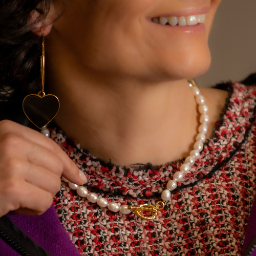 LIGERO Y CLÁSICO. Collar de perlas.