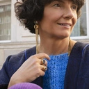 Duży pierścionek z niebieskim kryształem. NIEBIESKIE OCZY