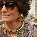 Pozłacany naszyjnik typu choker na łańcuszku tubogas. ITALO DISCO