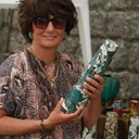 Pięciorzędowa bransoletka z koralików Miyuki i kryształków. TRIO NEGRO