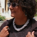 Naszyjnik ze szklanych pereł Majorka w pudrowym różu. SPLECIONE MYŚLI