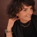 Pozłacana bransoletka z koralikami i kryształkami. SAMBA