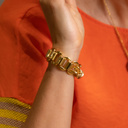 SUEÑO SOBRE VIAJES. Pulsera de cadena plana