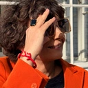 Bransoletka a la koralowiec z gwiazdką z cyrkoniami. BOGINI OCEANÓW