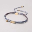 Dwurzędowa bransoletka z paciorków Miyuki z dekorem. NOEMIE