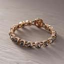 SIMPLEMENTE MÍA. Pulsera con cristales grises