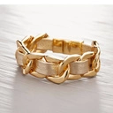 Bransoletka łańcuch ze złotym paskiem z ekoskóry. ROZWIJAM SIĘ