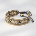 Delikatna bransoletka ręcznie tkana z paciorków Miyuki. ANDALUCIA