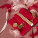 Złoty naszyjnik z łańcuszka z zawieszką szkatułką. MEDALION DLA MNIE