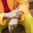 Podwójna bransoletka na łańcuszku z kryształkami. DELIKATNE PIĘKNO