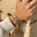 Delikatna bransoletka ręcznie tkana z paciorków Miyuki. ANDALUCIA