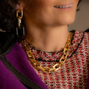 TE AMO. Collar de cadena