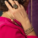 Bransoletka z koralików, z perłami i kryształami. DLA MAMY