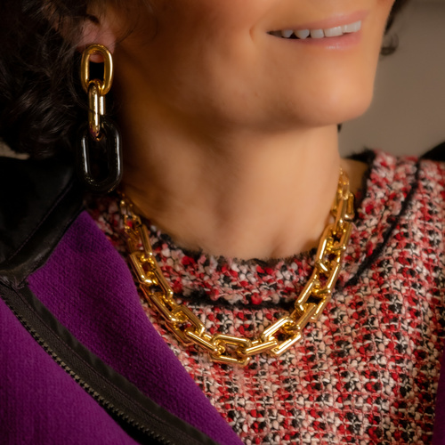 TE AMO. Collar de cadena