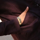 Dwurzędowa bransoletka z koralików w złocie i srebrze. EL PASADOR