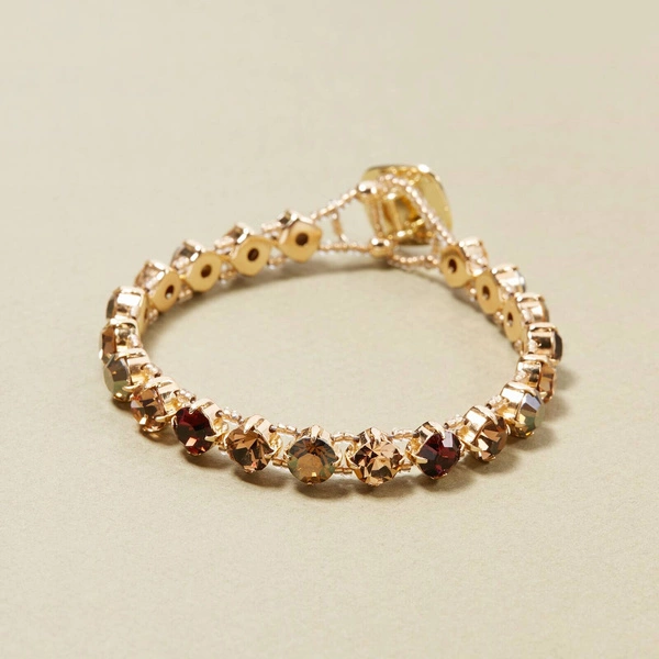 Bransoletka z dużych, okrągłych kryształów. KRÓLOWA KARNAWAŁU