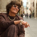 Naszyjnik ze szklanych pereł Majorka w kolorze szampana. SUBTELNA POŚWIATA