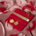 Złoty naszyjnik z łańcuszka z zawieszką szkatułką. MEDALION DLA MNIE