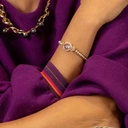 Koralikowa bransoletka z kryształkami i perłami. DO KORONKI