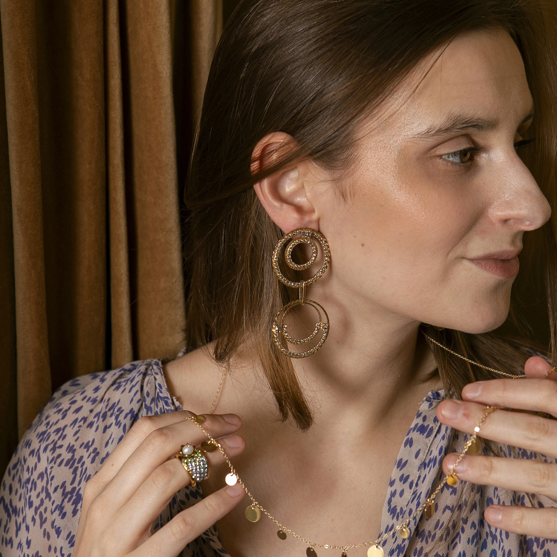 Bransoletka z błękitnym sznureczkiem. SAKURA