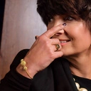 Pozłacana bransoletka z ażurowymi półkulami. AŻUR MON AMOUR