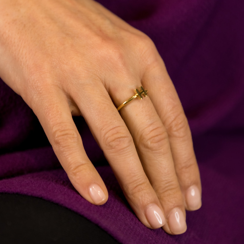 H - Holitka. Pierścionek z literką H