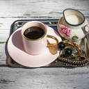 Pozałacana bransoletka z czarnym kordonkiem. WYPLATANIEC