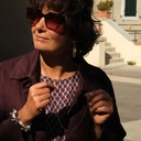 Długi złocony naszyjnik na łańcuszku z ogniw i cylindrów. ROXANNE