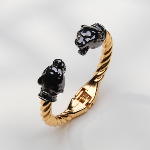 QUIERO UNA PANTERA. Pulsera con cabezas de animales