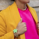 Pozłacany naszyjnik typu choker z masywnego łańcucha. PULS RIO