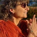 Złocona bransoletka na łańcuchu z kwiatem z cyrkonią. GOLD OF NATURE