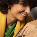 Bransoletka z czarnej plecionki z ekoskóry z kryształkami. TWÓJ STYL