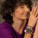 Złocone kolczyki wachlarze z koralikami i kryształami. SŁOŃCE I OCEAN